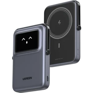 UGREEN 10000mah 20W Uno Series Magnetic Wireless Power Bank With Stand – PB572 – 45327 – 1 Year Warranty