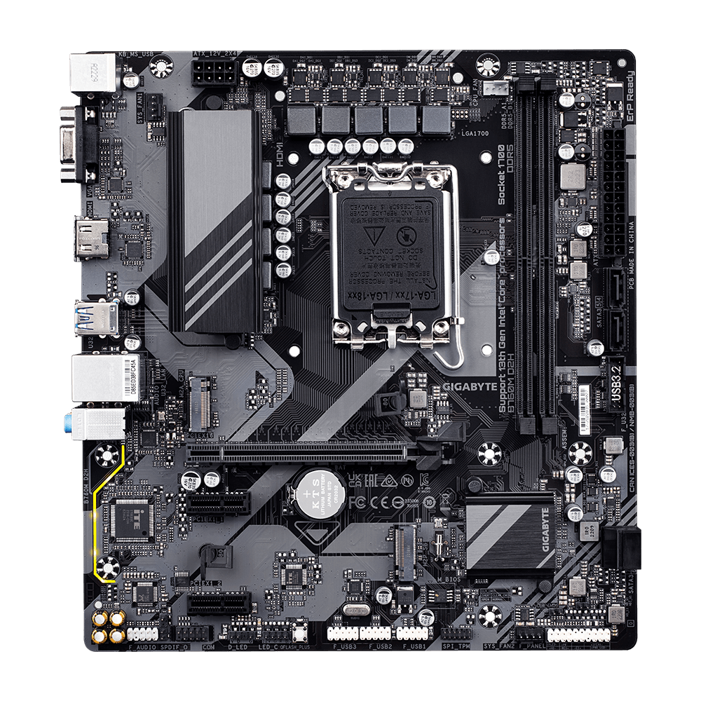 Gigabyte B760M D2H DDR5 Motherboard Supports Intel® Core™ 14th/ 13th /12th processors - Image 2