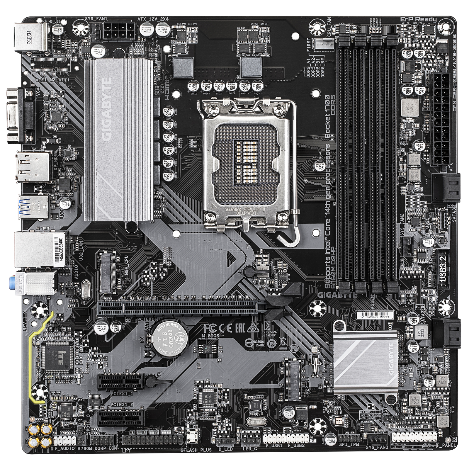 Gigabyte B760M D3HP DDR5 Motherboard Supports Intel® Core™ 14th/ 13th /12th processors - Image 2
