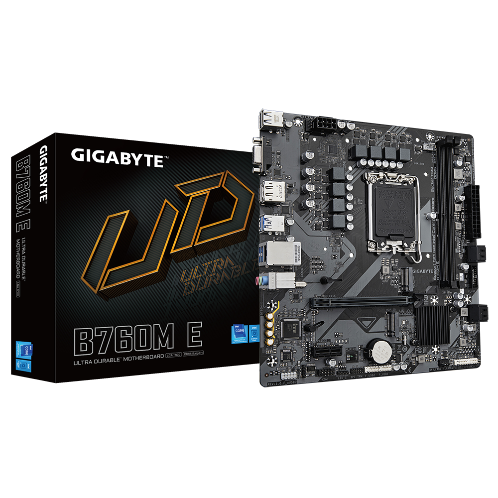 Gigabyte B760M E DDR5 Ultra Durable Motherboard