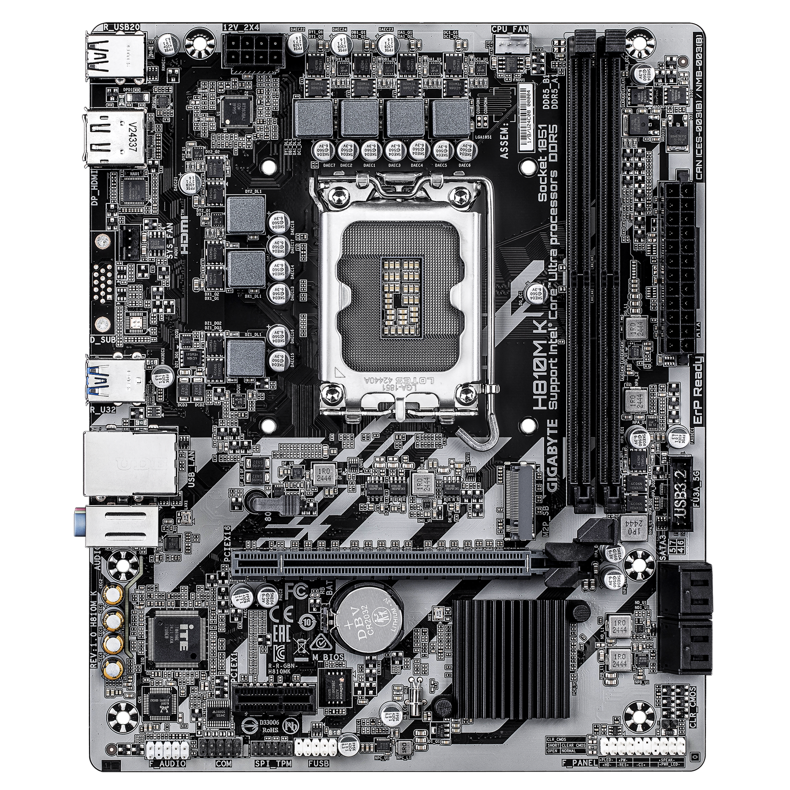 GIGABYTE H810M K 1.0 Motherboard - Image 2